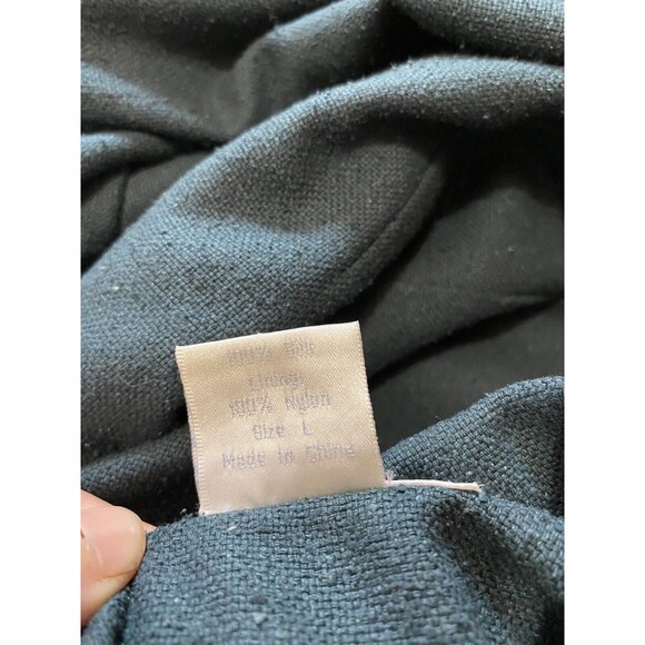 Vintage Coat 100% Silk Blazer Womens Size L Nylon Lined By Christopher And Banks - Picture 8 of 12